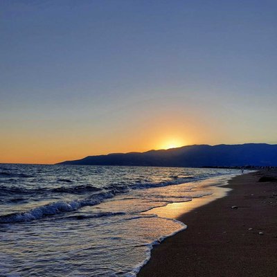 Günbatımı ve deniz