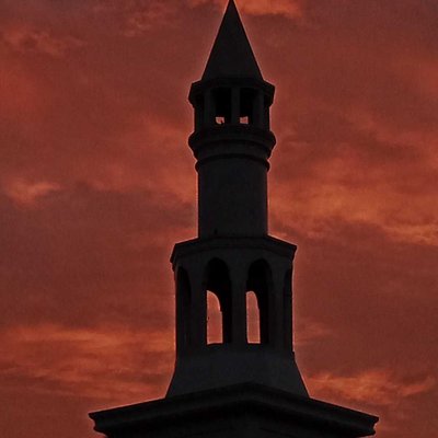 red sunrise