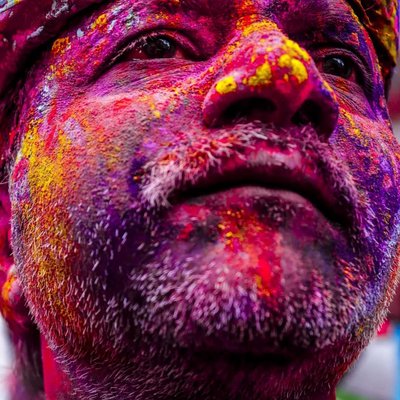 Holi portraits are mandatory