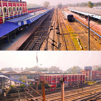 Kharagpur -The third largest station in the world.