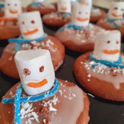 snowman cookie❄️❄️