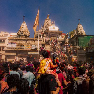 HOLI AT JagdishTemple,Udaipur