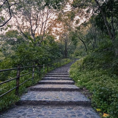 Staircase to Ancient Caves.