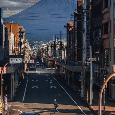 mt fuji in the morning