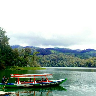 a lake on high