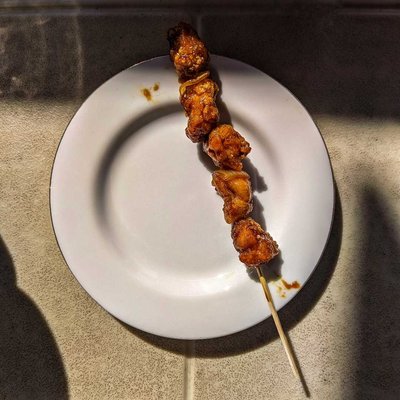 Sweet satay for breakfast