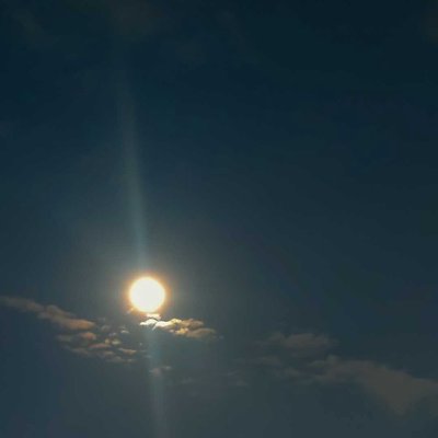 Moon inthe morning