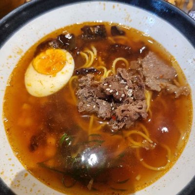 Spicy beef ramen
