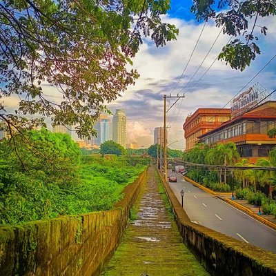 The actual wall of the walled city of Intramuros 