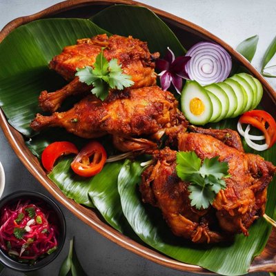 Balinese Spice-Rubbed Chicken Delight"🌶️🍗