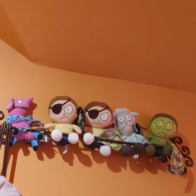 rick, morty and some fortnite 