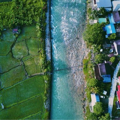 Drone view from Tambatuon Homestead