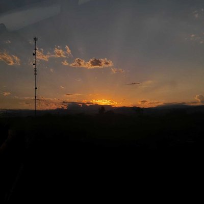 Road sunset