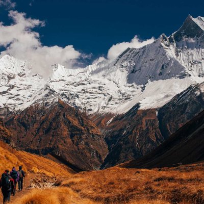 On the way back from Annapurna base camp 