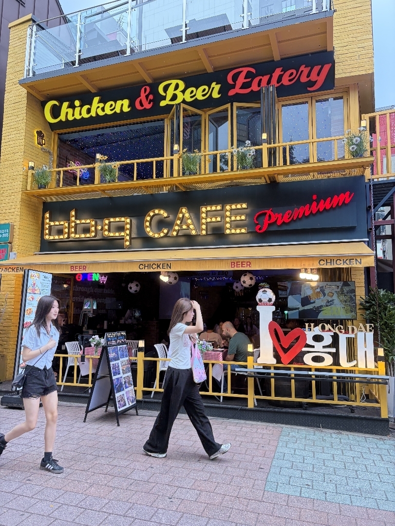 fried chicken & beer @ bbq