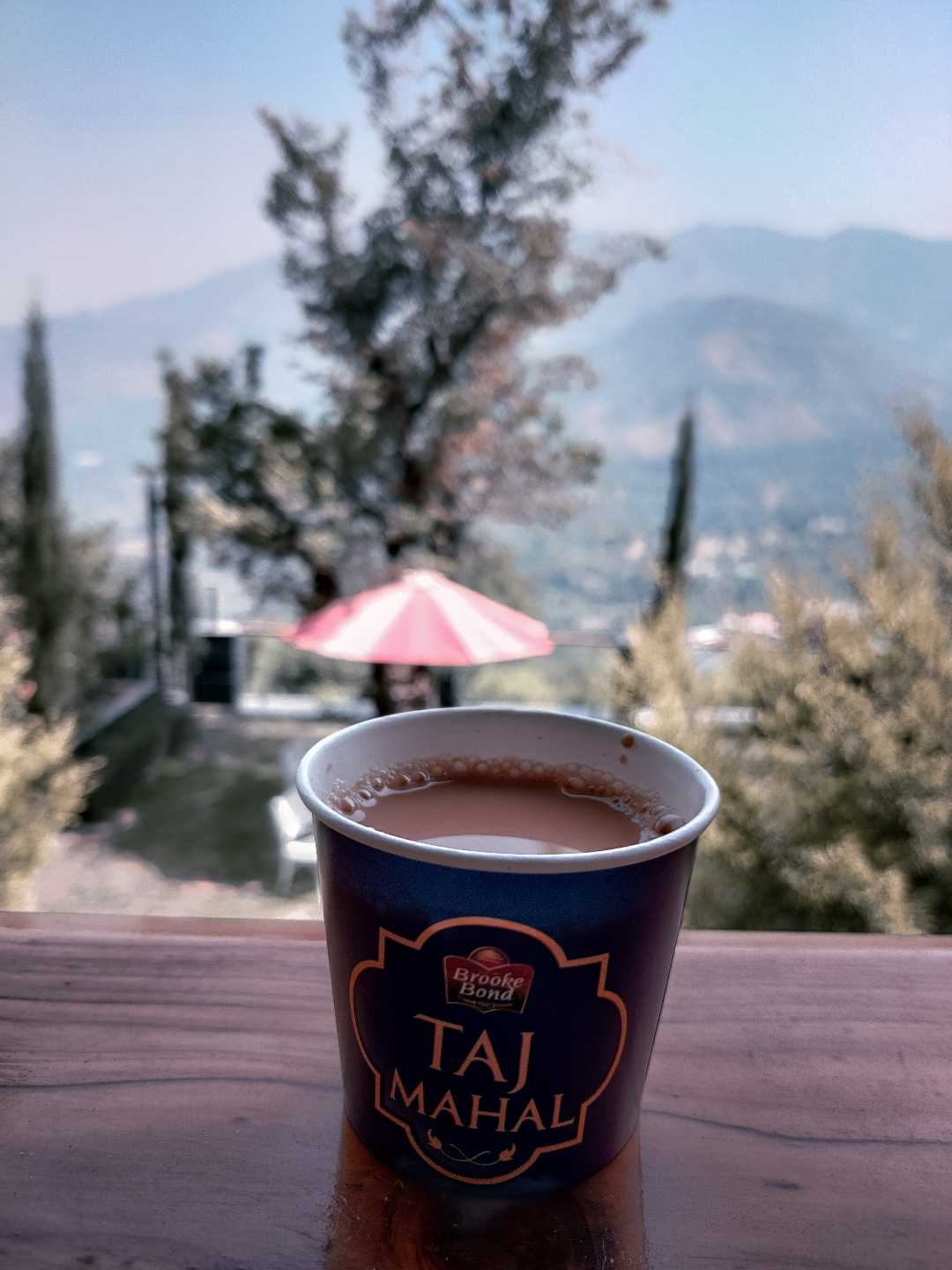 Chai in this serene view 
