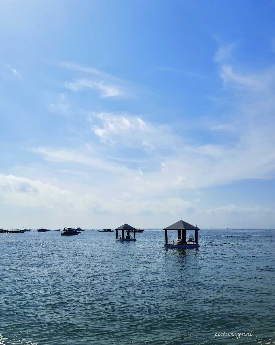 Floating Gazebos at Puri Santrian Hotel 