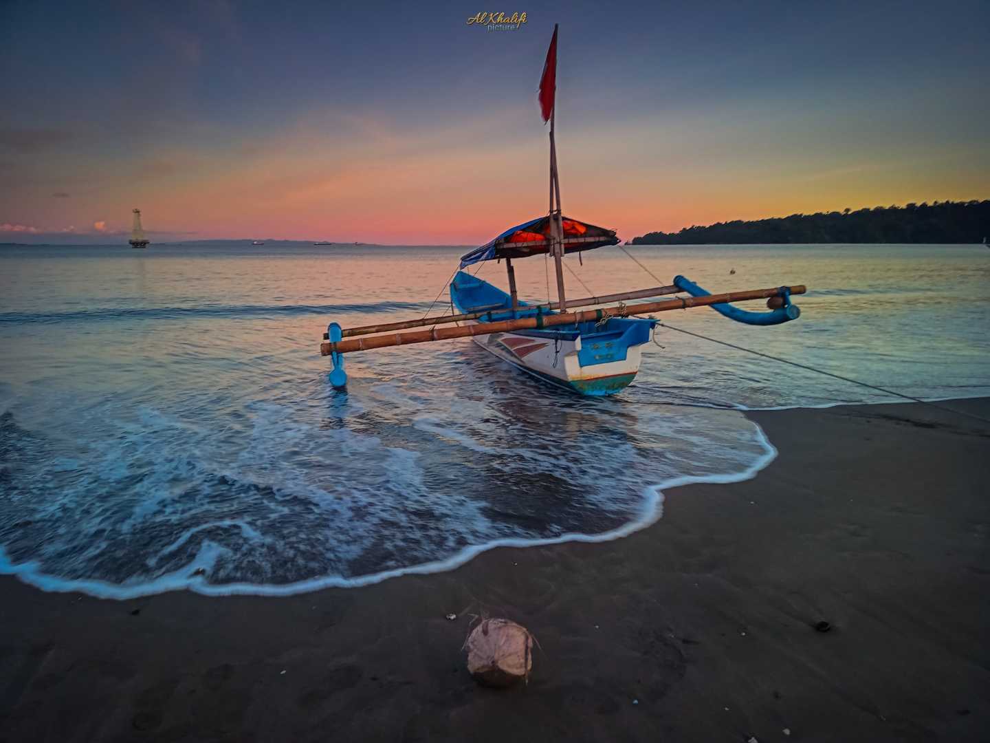 Sunset in Teluk Penyu Beach