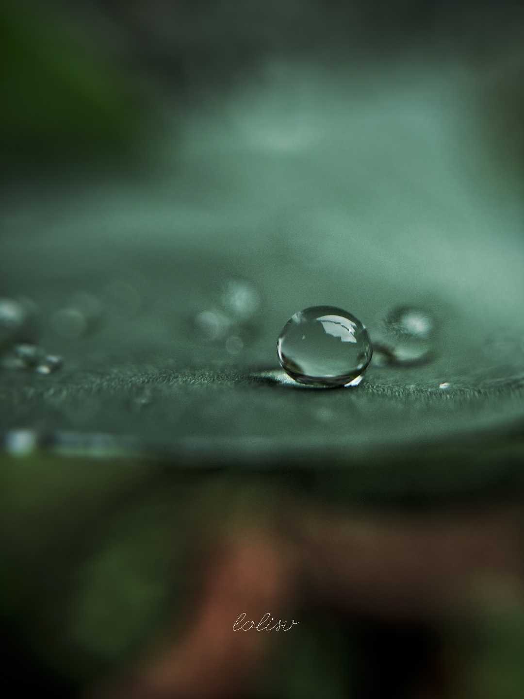 Water droplet.