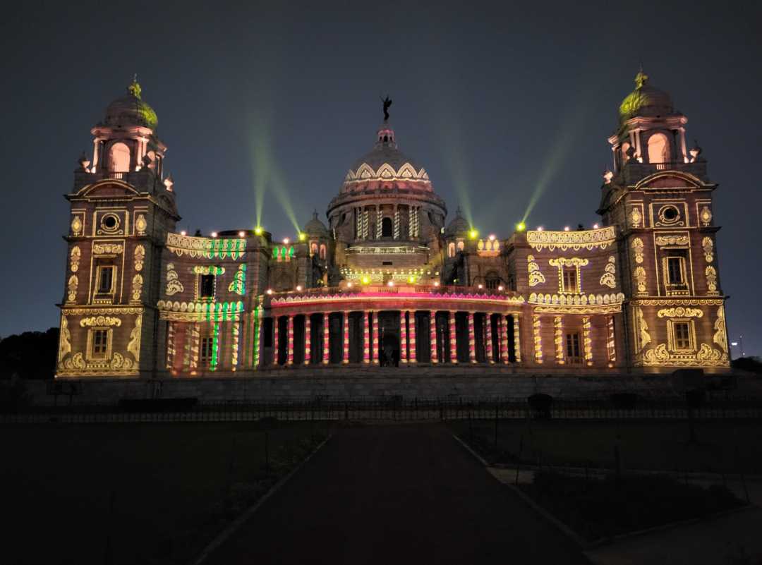 Light Show In Victoria Memorial