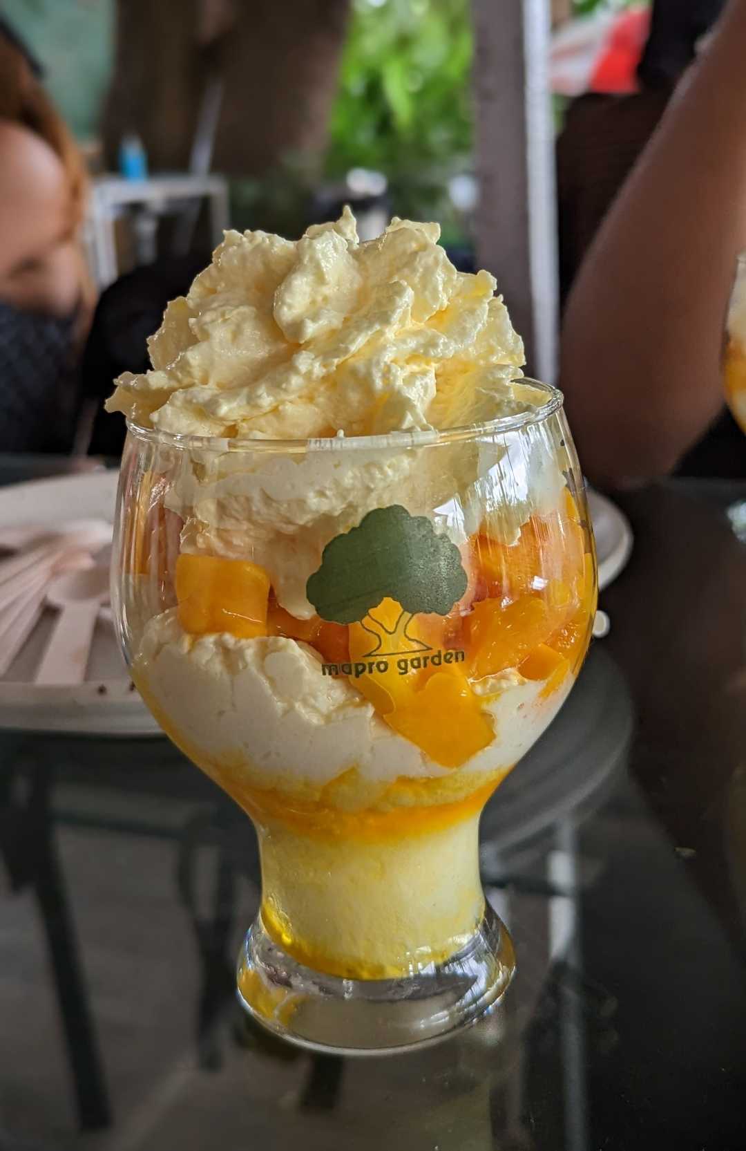 The signature Mango with cream at Mapro Lonavala