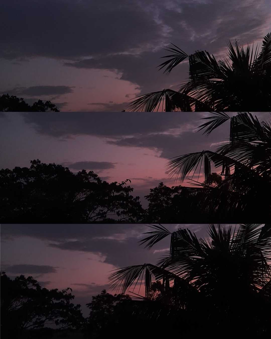 sunset moment 🌈🖤✨️ 