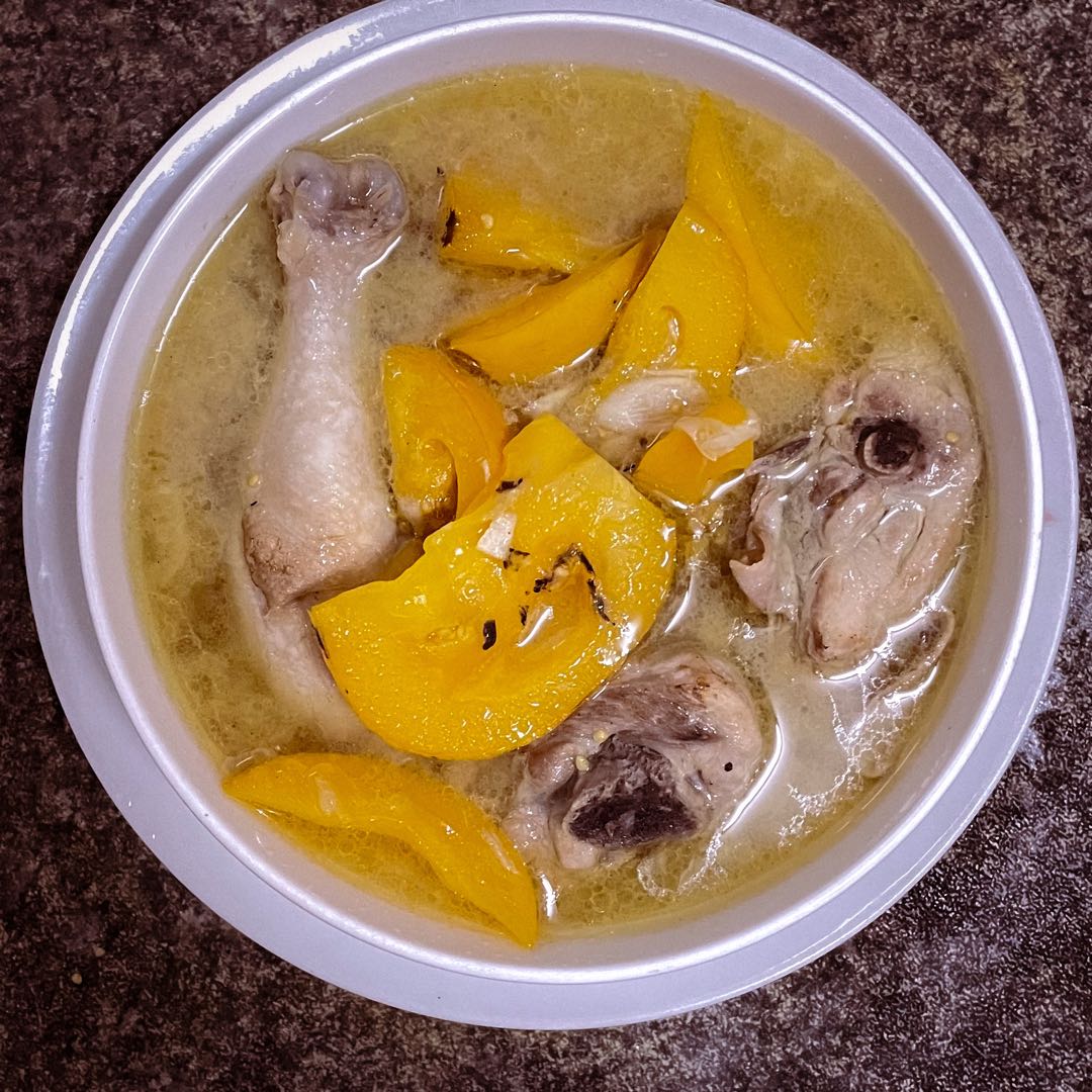 Comforting Terung Dayak Soup with Chicken 