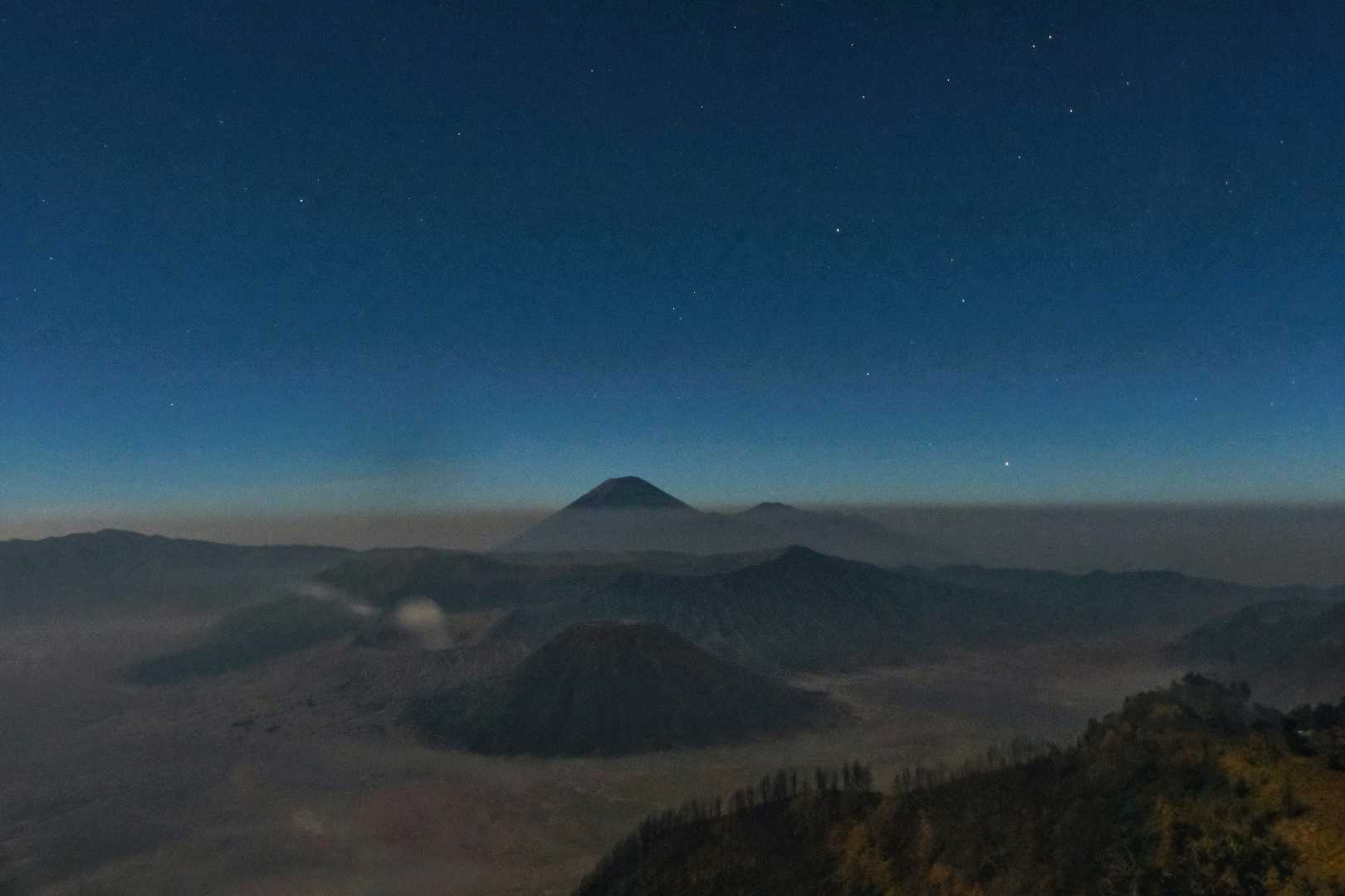 Night at Mount Bromo