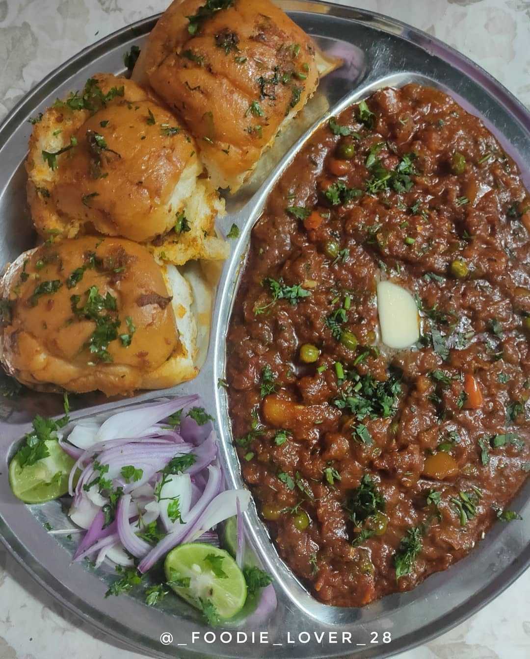 PAV BHAJI MADE BY ME 🍲🍞