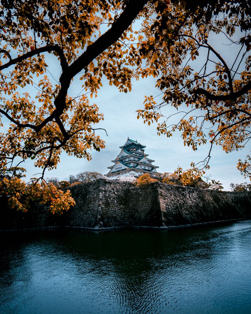 osaka castle in frame🙏🏻