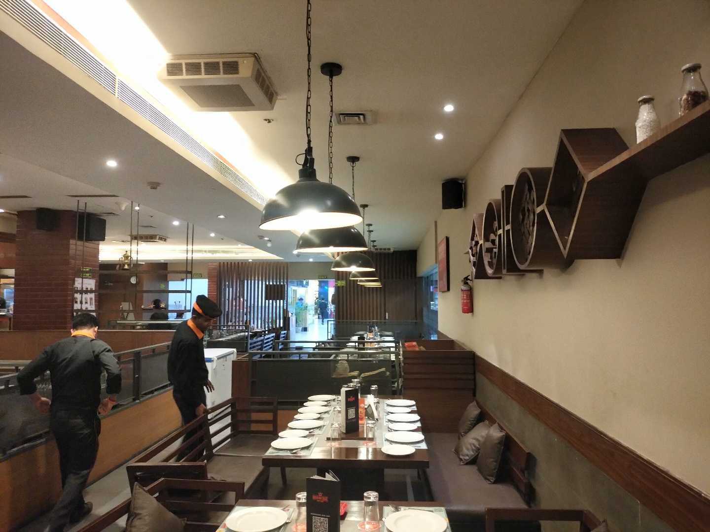 in restaurant 