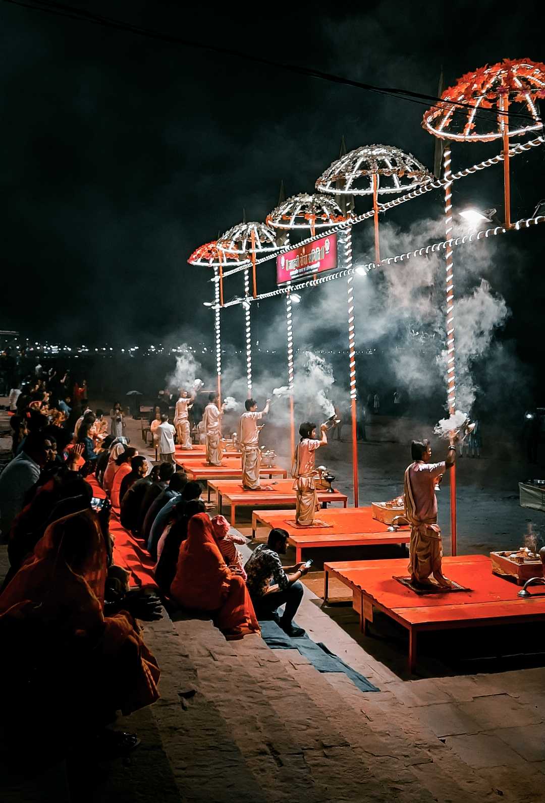 The sacred ganga aarti 😍🙏 
