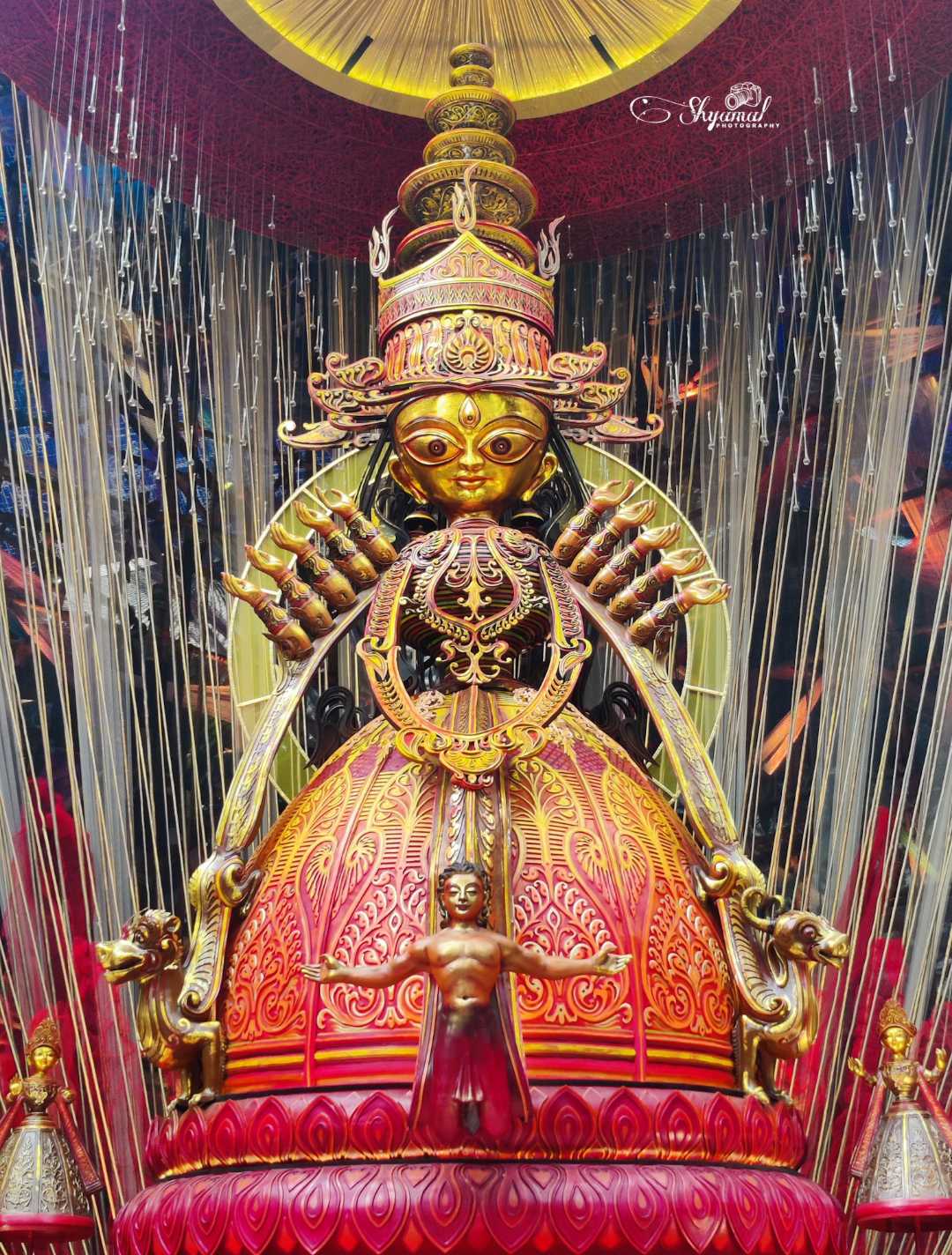 Tridhara Sammilani Durga Puja 😍