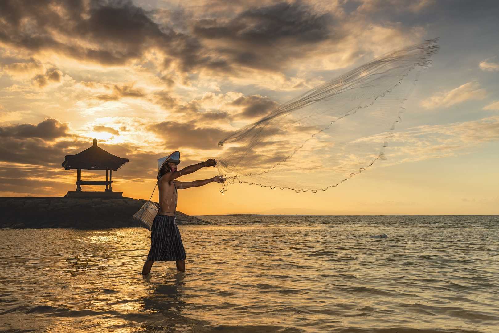 Sanur Beach In The Morning