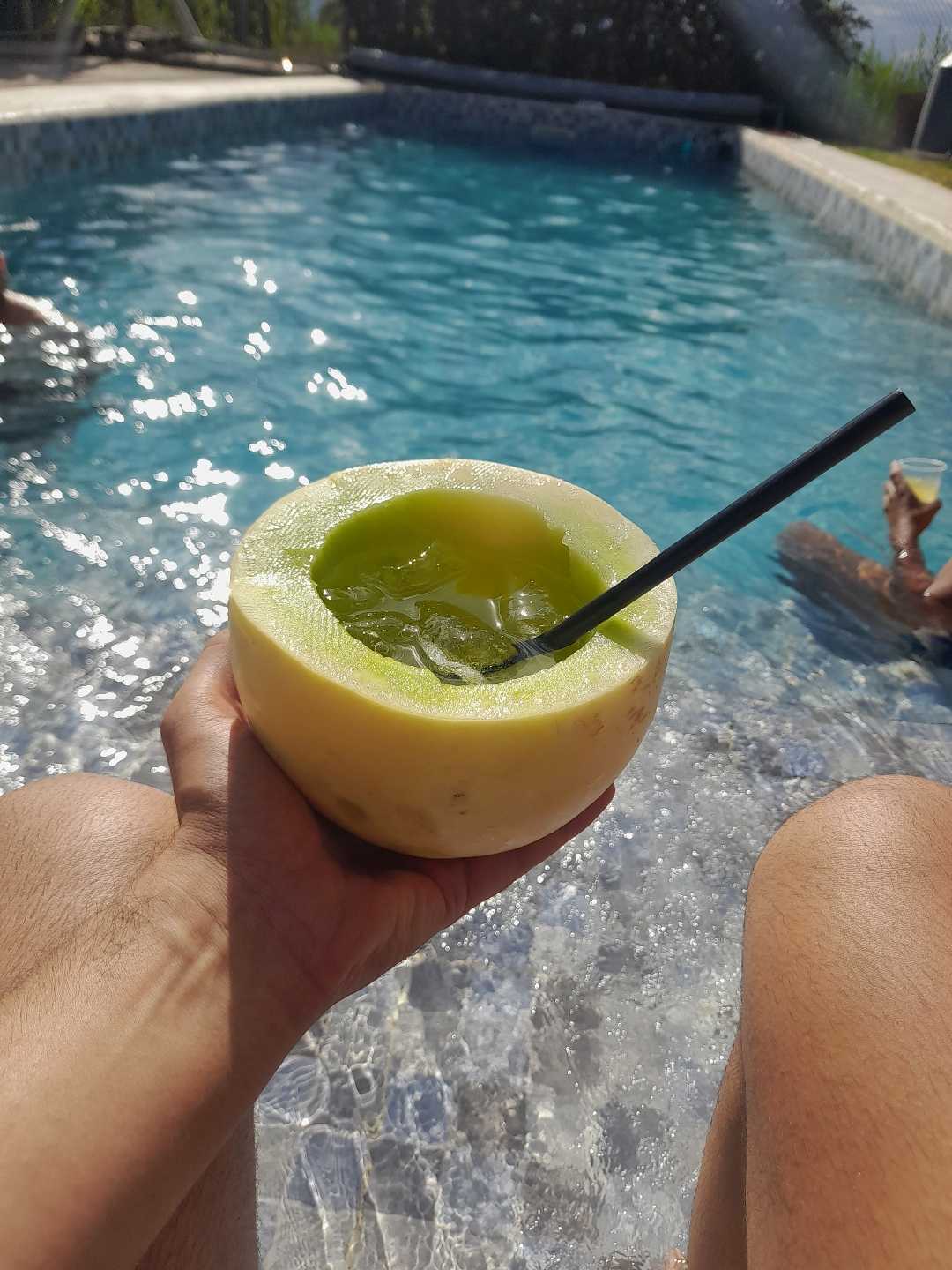 Melón con vino