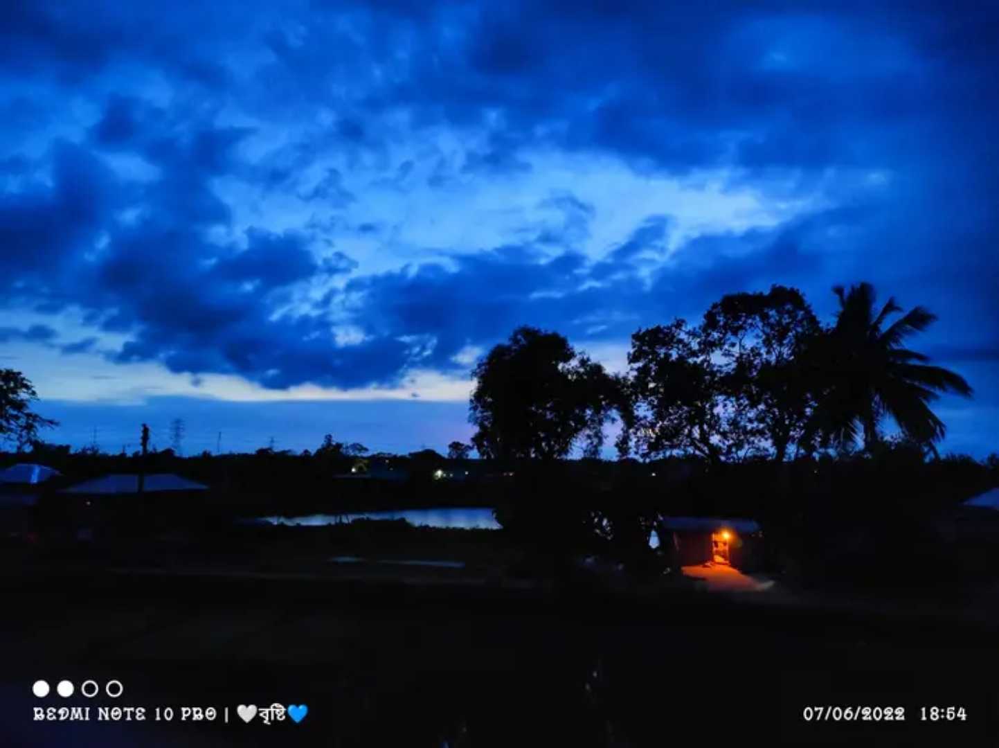 villege evening time 