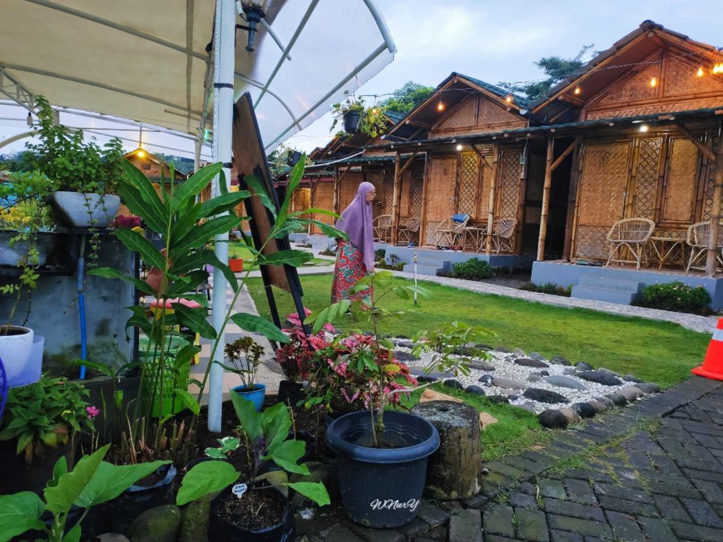 Vila rumah bambu Trawas 