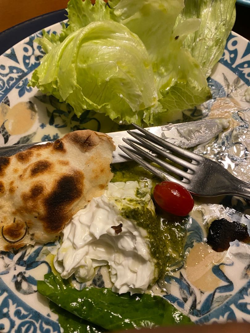Meu jantar pela metade 😂