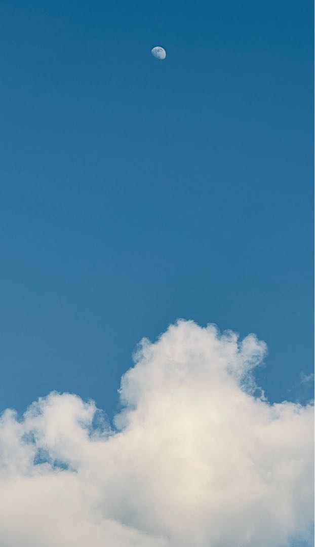 clouds chasing the moon!