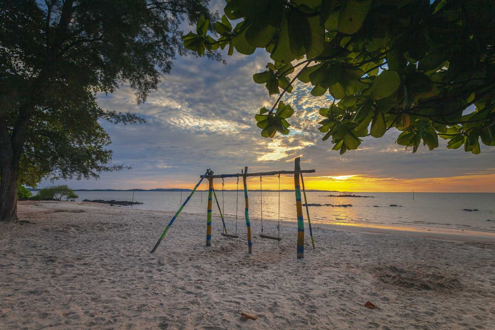 Keindahan Sunrise di Pantai