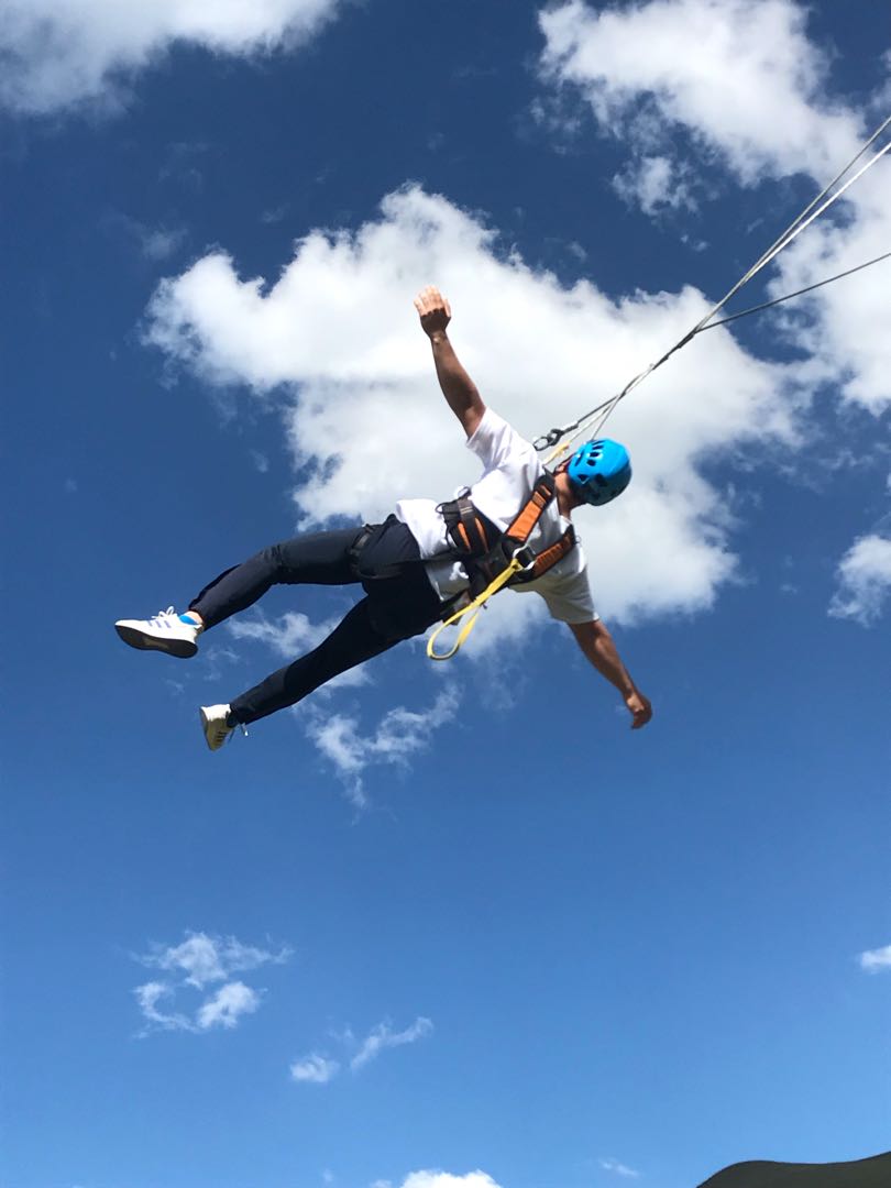 Havada olmak / To be in the air.  The giant swing in the event area, located on Erzurum Palandoken mountain.  It offers one of the coolest vacation options.