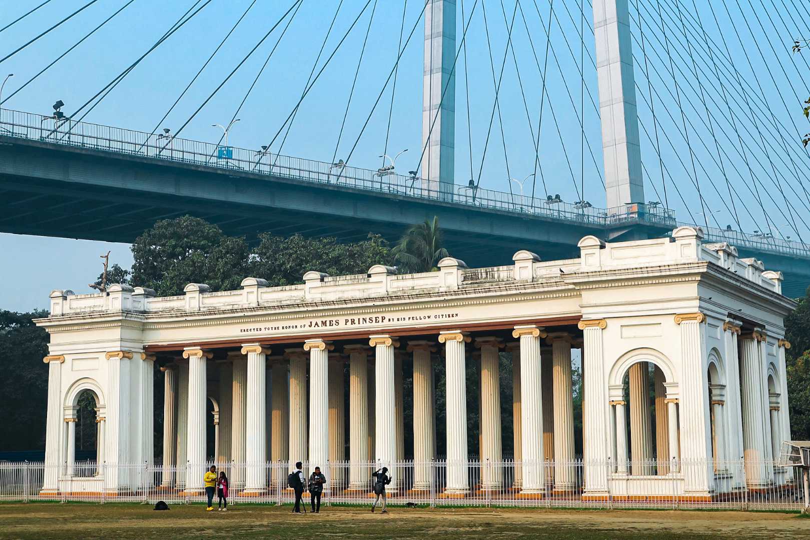 A beautiful morning at Prinsep Ghat ✨
