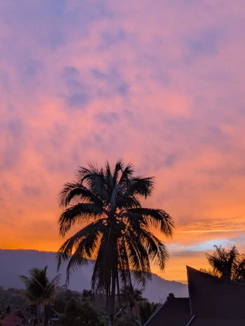 sunset in Samosir island