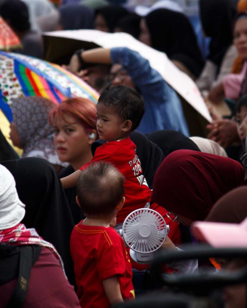 Penonton pawai Kemerdekaan