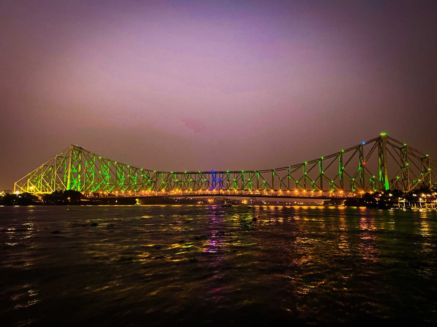 The view of Howrah bridge 