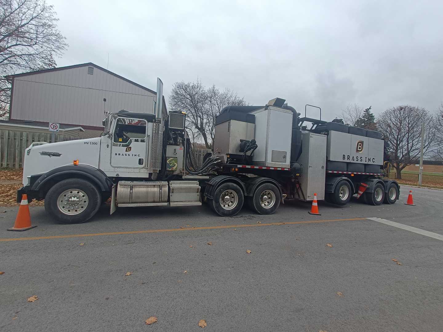 truck on road