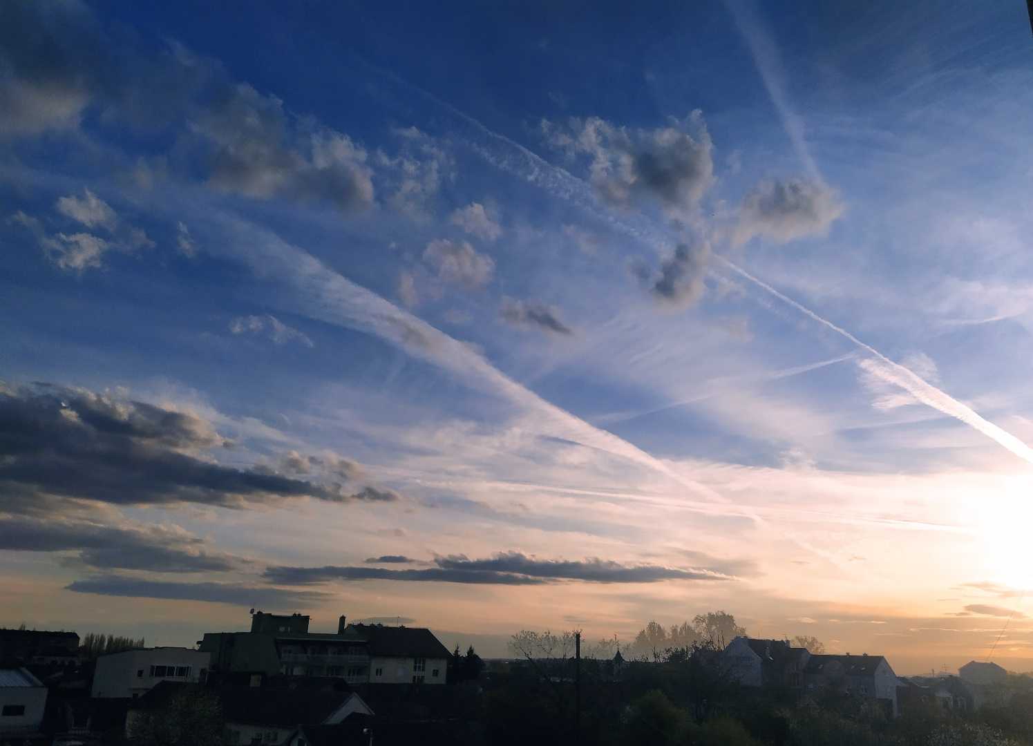 Sky at the end of day