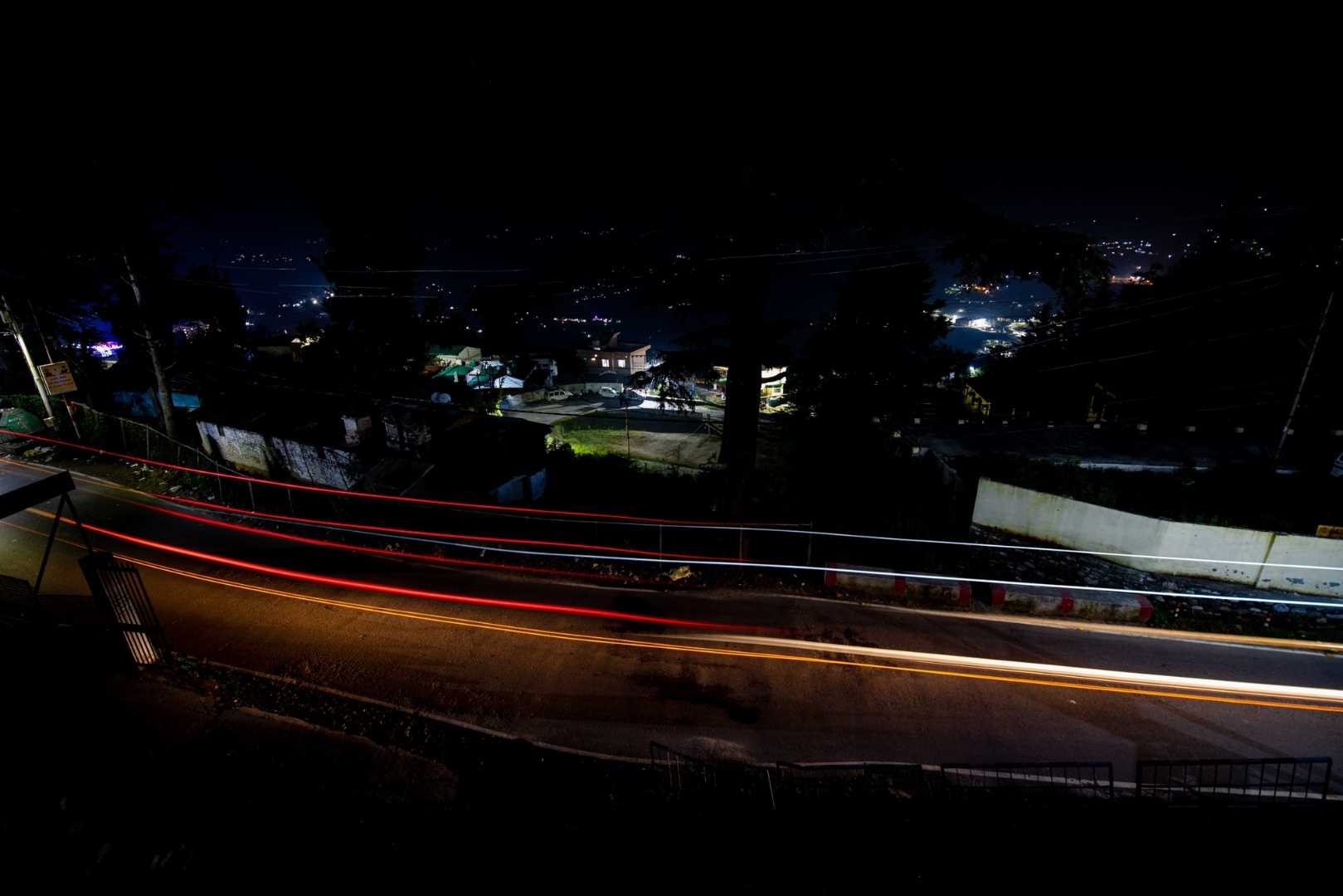 light trails