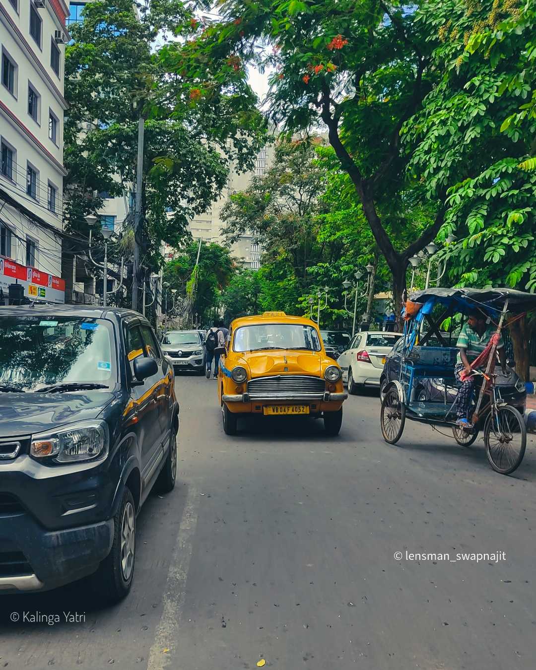 Iconic Yellow Taxi Of Kolkata.