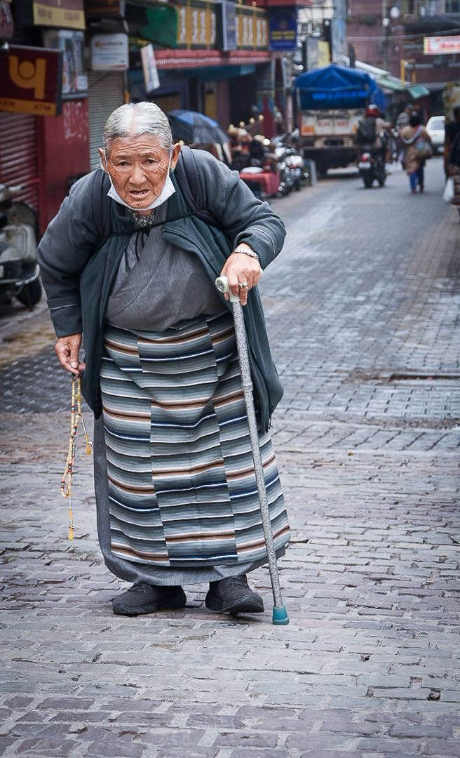 An Old lady full of Life